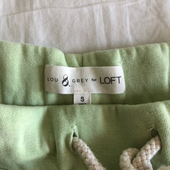 Lou & grey fleeceback jersey sweatpants S celery ice - Picture 6 of 6